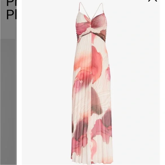 🔴 Express floral pleated maxi dress size xl - Picture 11 of 12